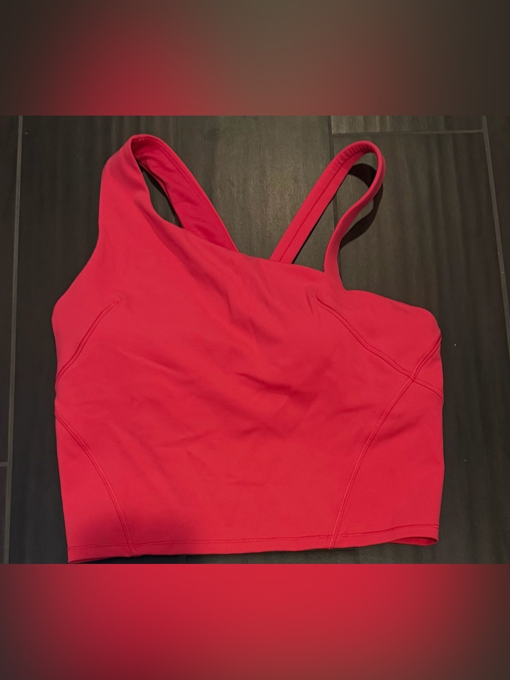 lululemon athletica Everlux Asymmetrical Tennis Tank Top in color “Lip Gloss”